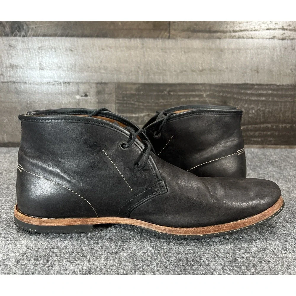 Timberland Boot Company Wodehouse Lost History Black Leather Chukka Boots US 9